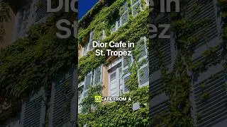 Dior Coffee in a lush garden. 