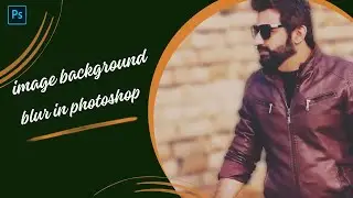 blur background with photoshop | Quick selection tool photoshop tutorial