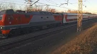 пассажирский поезд ЭП2К двухэтажный