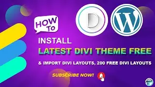 How to Install Divi Theme Latest Version - How to import Divi layouts - Free Divi Premade Layouts