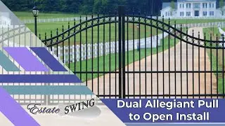 How To Program Estate Swing Allegiant Dual Driveway Gate Opener For Pull To Open