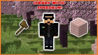Speedrunning Cherry Wood in MINECRAFT