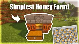 Simple Minecraft Honey Farm Tutorial - Fully Automatic - 1.19/1.18