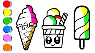 How to Draw Ice Cream Tutorial for Kids #icecream #drawingforkids #drawing