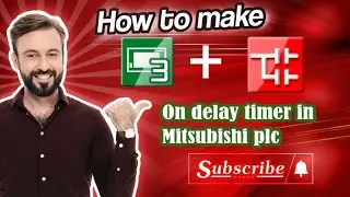 How to use delay timer in Mitsubishi plc | Mitsubishi plc | Timer uses