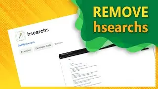 Remove hsearchs Chrome Extension