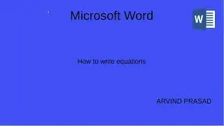 How to use Microsoft Equation Editor