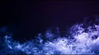 Abstract Blue Purple Smoke Fog with Glowing Nebula Particles Seamless Motion Background Loop 4K60FPS