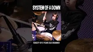 8 years old Val kotnik - Toxicity - drumming
