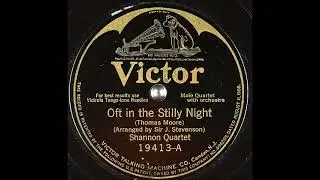 Oft in the Stilly Night ~ Shannon Quartet with Orchestra (1924)