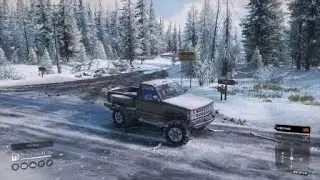 SnowRunner - Ice Road Speed Test with the Chevy CK1500