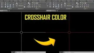 How to change Crosshair Color in AutoCAD