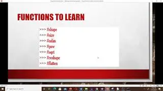 Numpy array functions and Linear Algebra with Numpy (Lesson 14)