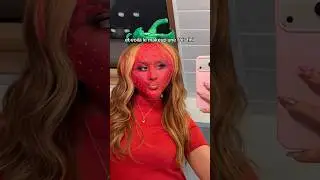 My dad's reaction to my strawberry makeup 🤣🍓