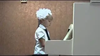 Экзамен в музыкальной школе, 1 класс, Рыжих Наташа 6 лет