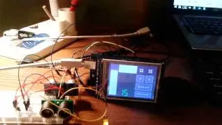 Arduino Mega with TFT screen - Status bar with sound v2