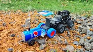 How To Make A Tractor With Pepsi Can & DC Motor - Creative DIY Invention