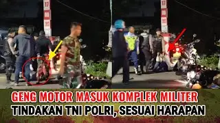 SESUAI HARAPAN WARGANET, TNI POLRI HAJ4R GENG MOTOR