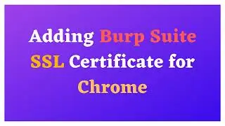 Add Burp Suite SSL Certificate
