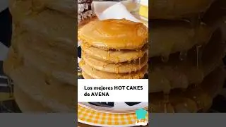 Los mejores HOT CAKES de AVENA 🥞 ¡Esponjosos y Saludables! #recetasfaciles #postresfaciles