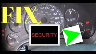 HOW TO FIX Security Light Flashing/ CRANK NO START Won't Start CHEVY, GM,  PROBLEM SOLVED