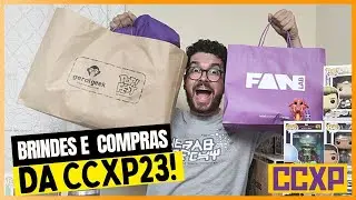 BRINDES E COMPRAS DA CCXP23! | FALANDO DE COMIC CON 100