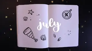 July 2020 Bullet Journal Plan With Me | nautical themed