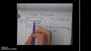 Slope from 2 points