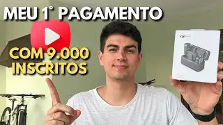 MEU PRIMEIRO PAGAMENTO do YOUTUBE!  QUANTO GANHA UM YOUTUBER INICIANTE e MICROFONE NOVO