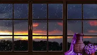 Heavy Rain On Window with Thunder SoundsㅣHeavy Rain for Sleep, Study and Relaxation, Fall Asleep
