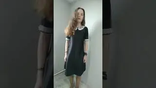 Сшила фартук и платье на последний звонок