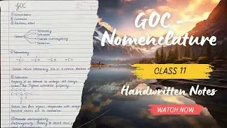 Nomenclature of Organic Compounds Notes | Class 11 | GOC | NEET | CBSE | HSC #neet #chemistry #aiims