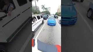 The Camo Corvettes takes of on Turbo Skyline & G Wagon — Highway POV (Florida)