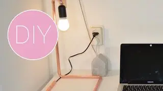 DIY Koperen bureaulamp of nachtlamp