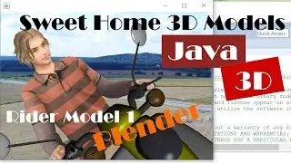 Java 3D: How to Combine Scooter and Male .obj Models in Blender, and Make It Fly (with Source Code)