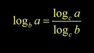 Derivation logarithm change of base formula, common log to natural log, log change of base examples