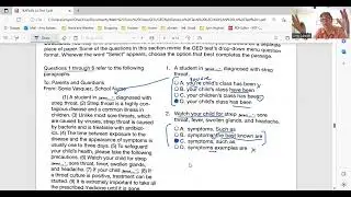 GED LA Language Arts part 2 Diagnostic Test