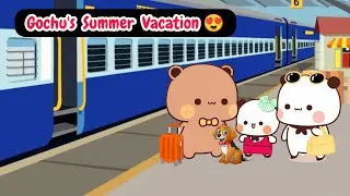 Gochu's Summer Vacation 😍 | Bubu dudu | Peach Goma | Panda Bear | bubu and dudu stories