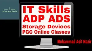 floppy disk | IT Skills lecture| Storage Devices| Lecture by Muhammad Asif Nazir