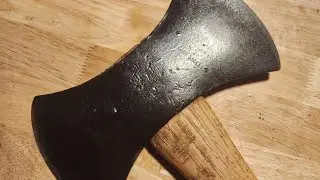 cast steel double bit light restoration "the hardest steel I ever worked with"