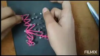 String art | Letter R string art | Sharayu's creative art