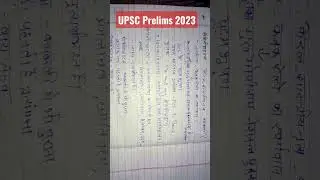 UPSC Prelims 2023 