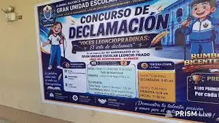 CONCURSO DE DECLAMACIÓN: VOCES LEONCIOPRADINAS EL ARTE DE DECLAMAR - NIVEL SECUNDARIA- TURNO MAÑANA