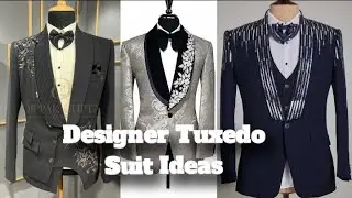 Stunning Tuxedo Suits 2023| 3 Piece Suit for Men | New Walima Outfits for Men