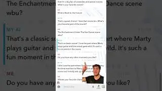 Her Movie in Real Life? (Snapchat AI My A.I Created)
