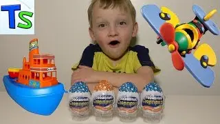 Funny Kinder surprise for boys.Unboxing and review toys