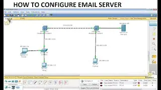 How to configure email server in cisco packet tracer. | video by niraj kumar.