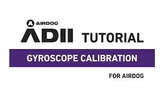 Airdog GYROSCOPE calibration