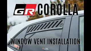 GR Corolla Window Vent Installation