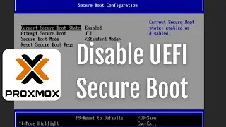 How To Disable UEFI Secure Boot In A Proxmox VM